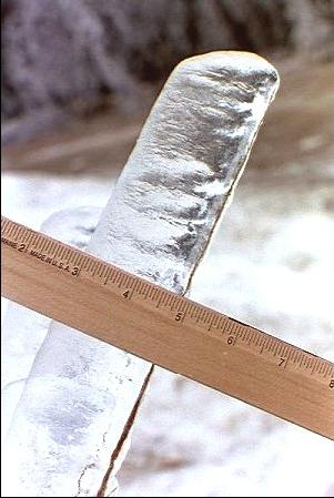NOAA ice accumulation thickness map from a major ice storm